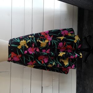 Reversible cotton wrap skirt